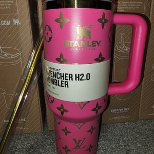 Stanley Pink and Gold Tumbler